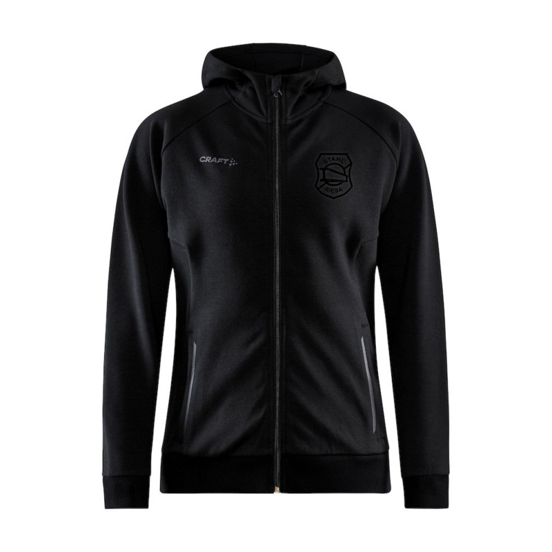BSG Stahl Riesa Full Zip Hood "BLACK EDITION" Women