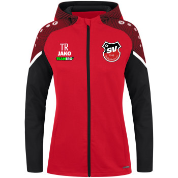 SV Straßgräbchen Damen Kapuzenjacke rot/schwarz