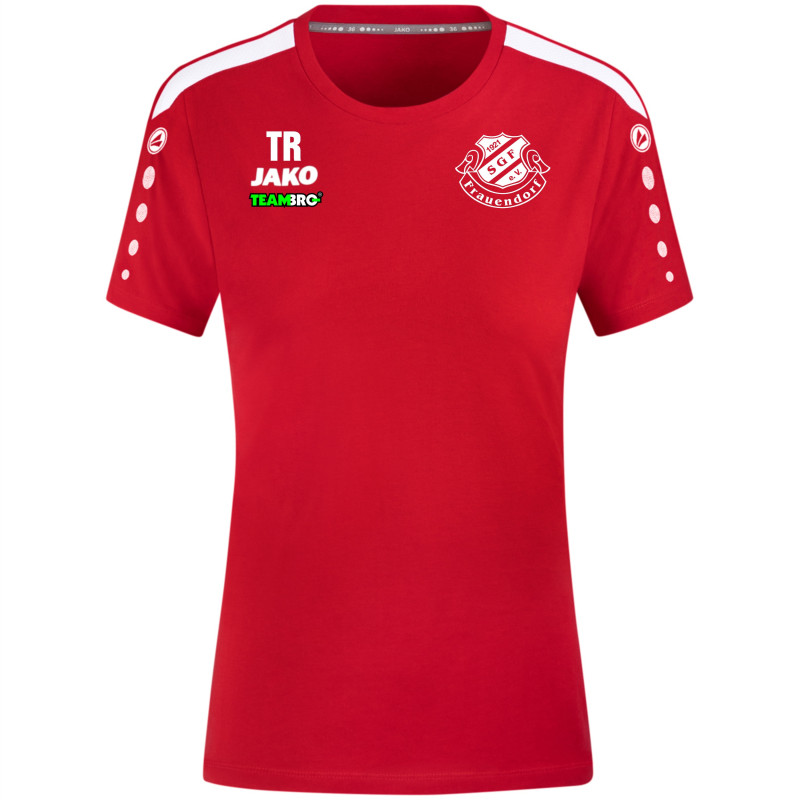 SG Frauendorf Damen Baumwoll T-Shirt rot/weiss