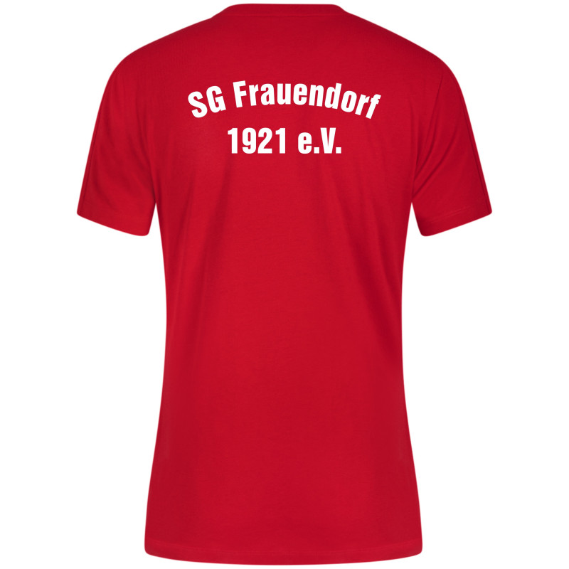 SG Frauendorf Damen Baumwoll T-Shirt rot/weiss