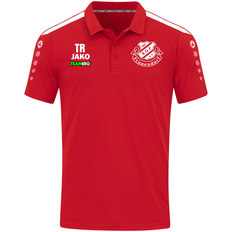 SG Frauendorf Kinder Polo rot/weiss