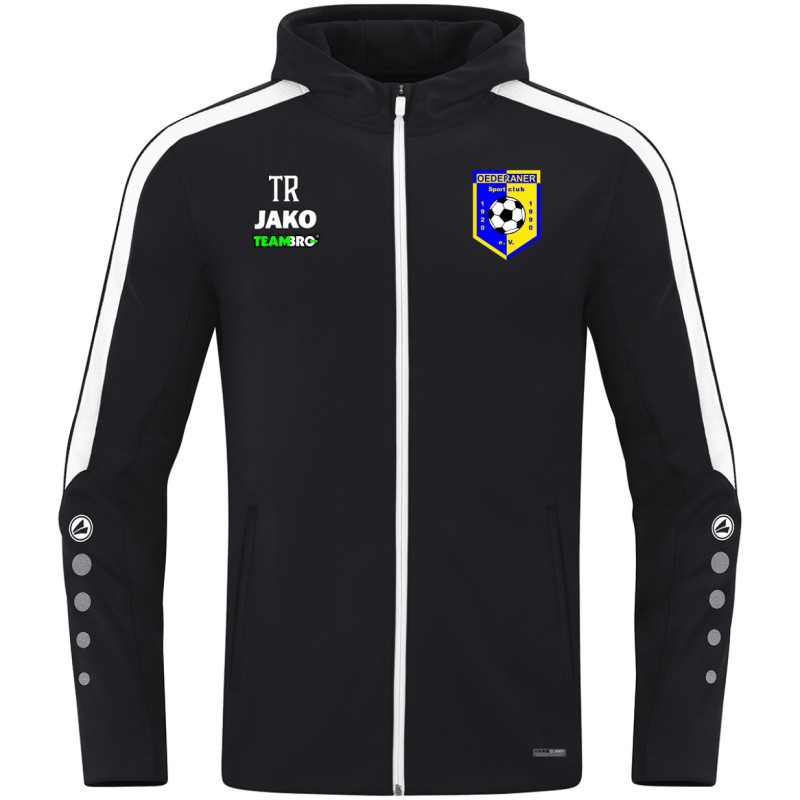 Oederaner SC Trainerin Kapuzenjacke schwarz/weiss
