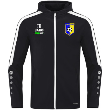 Oederaner SC Trainer Kapuzenjacke schwarz/weiss