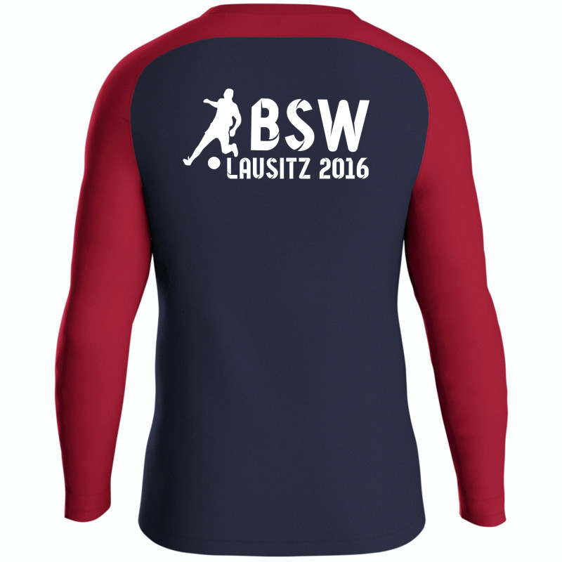 BSW Lausitz Herren Sweatshirt marine/chili rot