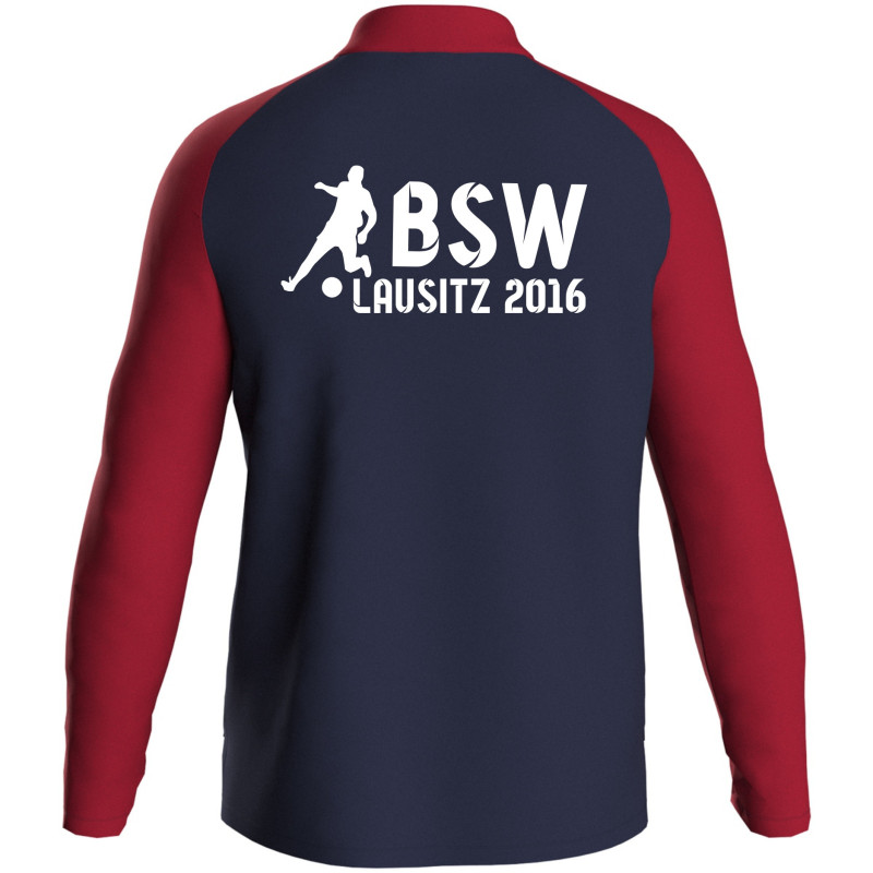 BSW Lausitz Herren Trainingsjacke marine/chili rot