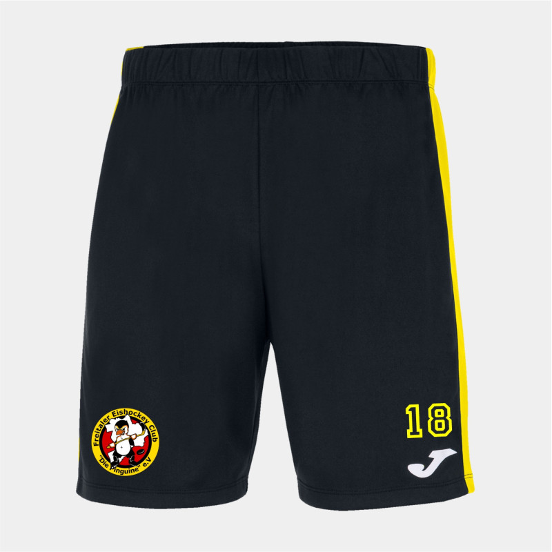 Freitaler Pinguine Unisex kurze Hose schwarz/gelb