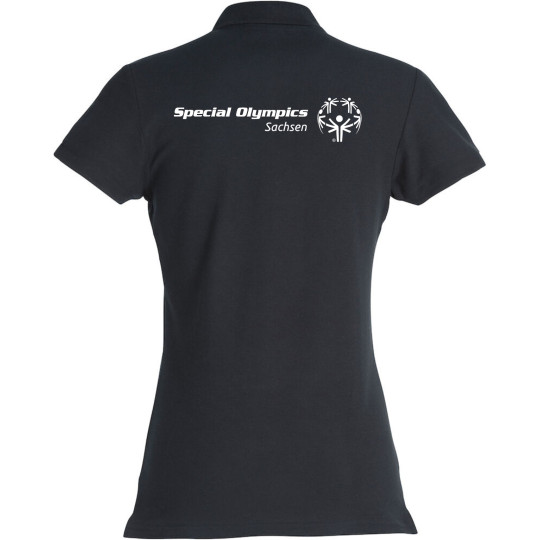 Special Olympics Damen Basic Polo schwarz