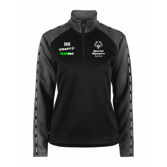 Special Olympics Damen ZipTop schwarz