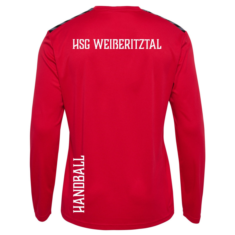 HSG Weißeritztal Unisex LS Jersey rot