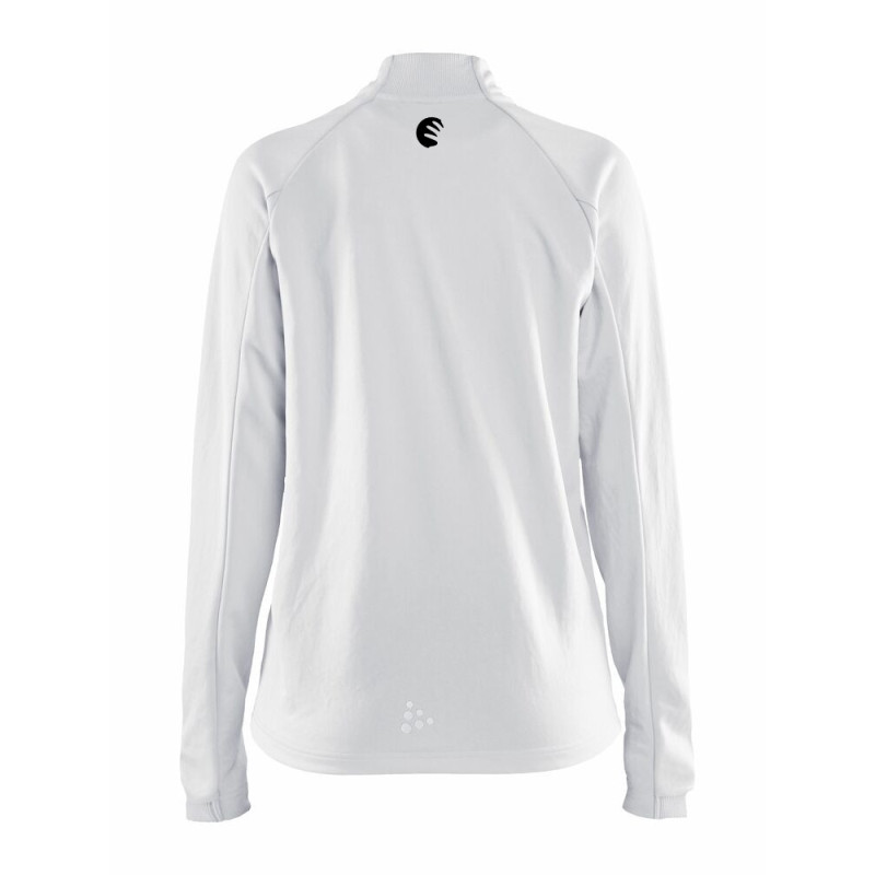 HCM Damen Halfzip weiss