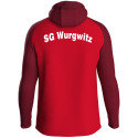 SG Wurgwitz Kinder Kapuzenjacke rot/weinrot