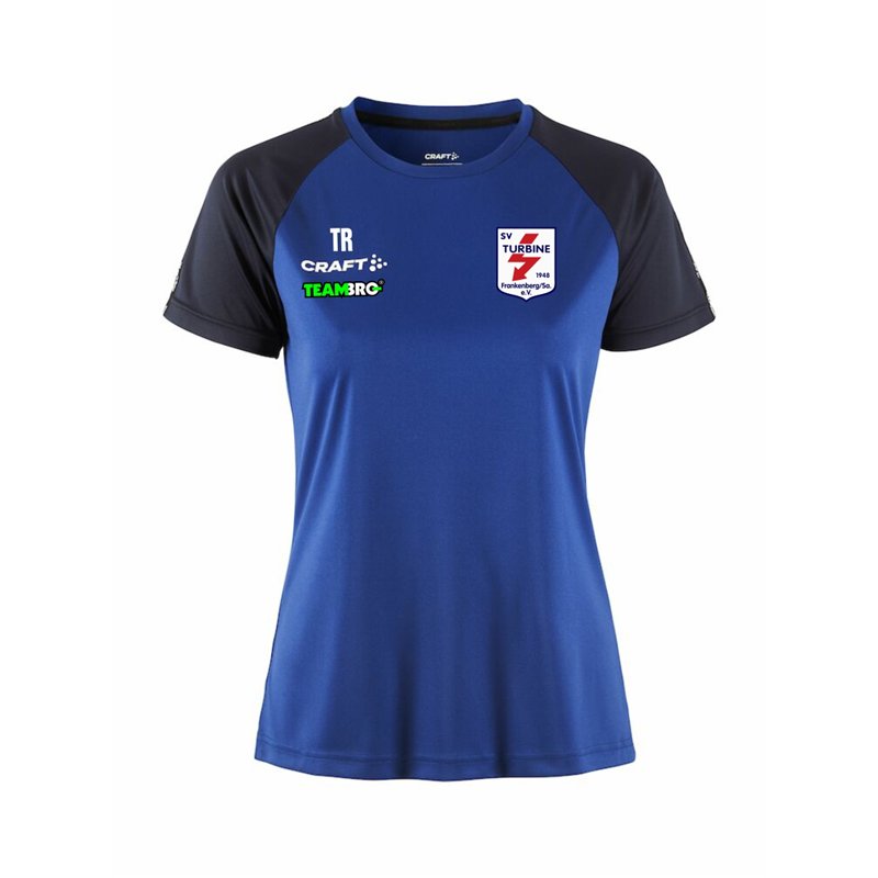 Turbine Frankenberg Aerobic Damen Squad Tee blau/navy