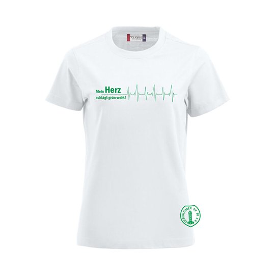 Siebenlehner SV Damen T-Shirt weiß "Herzschlag"