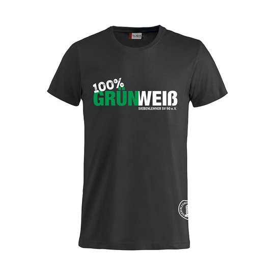 Siebenlehner SV Kinder T-Shirt schwarz "Grün Weiß"