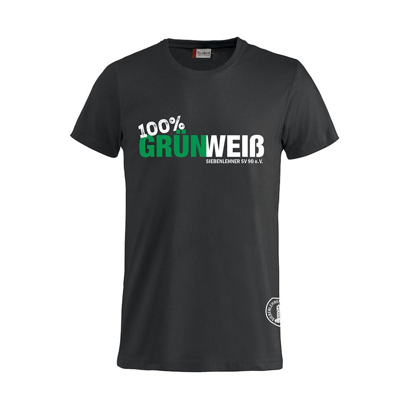 Siebenlehner SV Kinder T-Shirt schwarz "Grün Weiß"