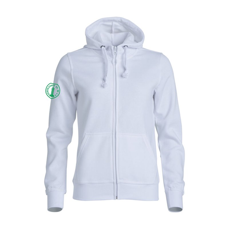 Siebenlehner SV Damen Kapuzenjacke weiß "Herzschlag"
