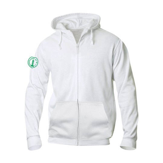 Siebenlehner SV Herren Kapuzenjacke weiß "Herzschlag"