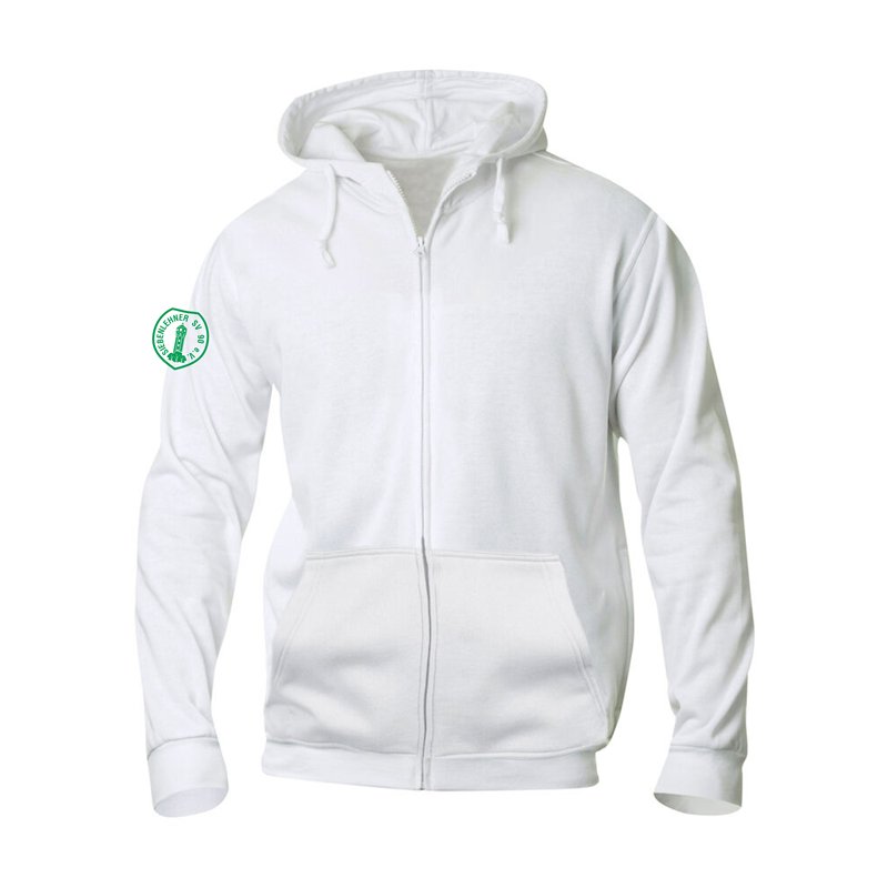 Siebenlehner SV Herren Kapuzenjacke weiß "Herzschlag"