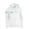 Siebenlehner SV Unisex Hoodie weiß "Herzschlag"