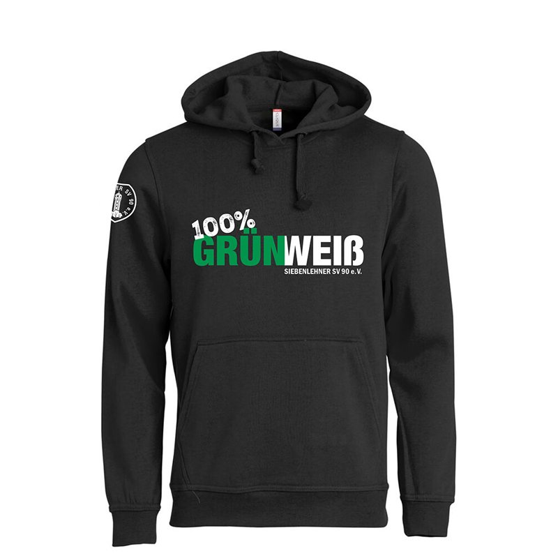 Siebenlehner SV Kinder Hoodie schwarz "Grün Weiß"