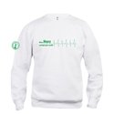 Siebenlehner SV Unisex Pullover weiß "Herzschlag"