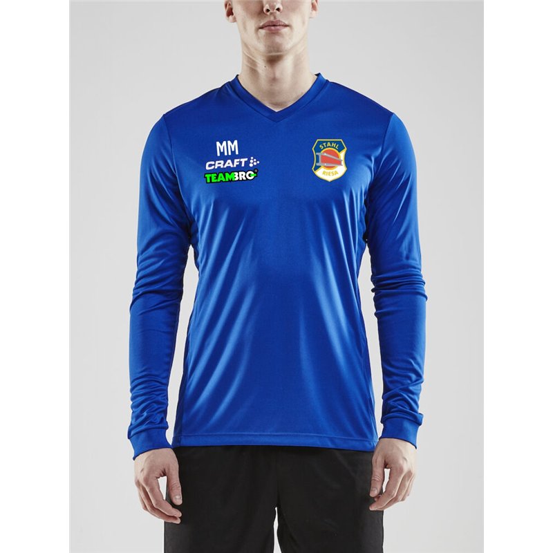 BSG Stahl Riesa Unisex Trainingsshirt Langarm blau