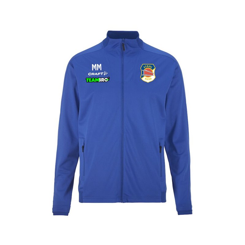 BSG Stahl Riesa Kinder Trainingsjacke blau