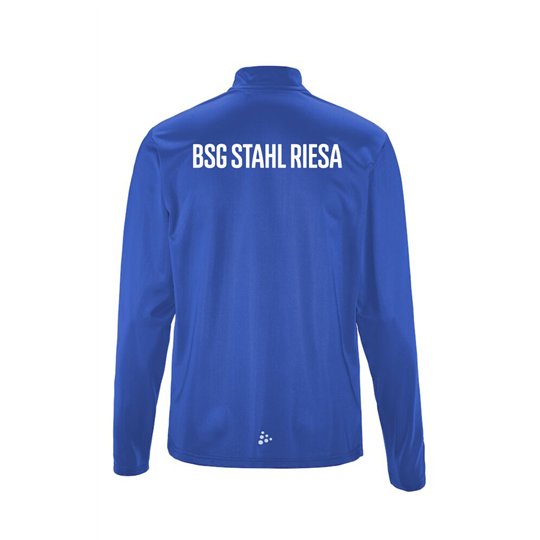 BSG Stahl Riesa Kinder Polyesterjacke blau