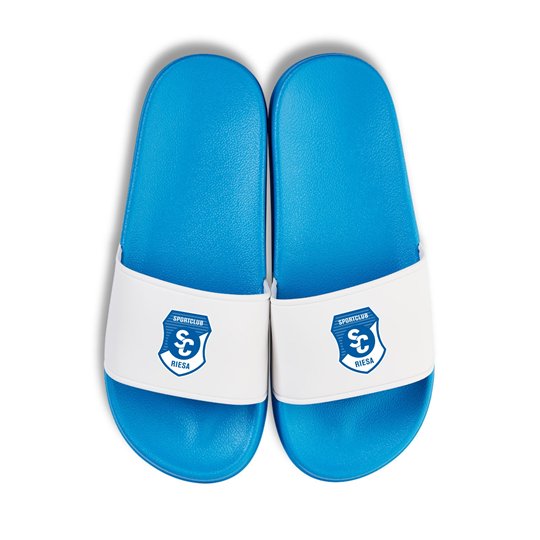 SC Riesa  Badelatschen blau/weiss