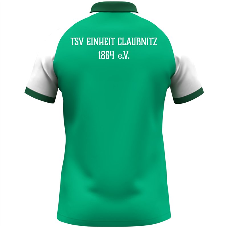 TSV Einheit Claußnitz Unisex Polo grün/weiß