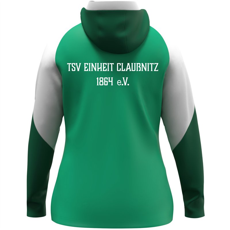 TSV Einheit Claußnitz Frauen Kapuzenjacke grün/weiß