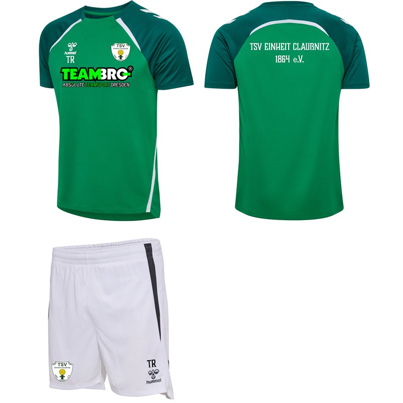 TSV Einheit Claußnitz Unisex Trainingset grün/weiss
