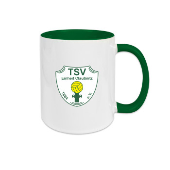 TSV Einheit Claußnitz  Tasse grün