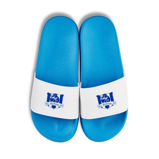 SG Bühlau  Badelatschen blau/weiss