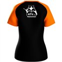 ATV 1848 Hainichen Damen T-Shirt Iconic schwarz/neonorange
