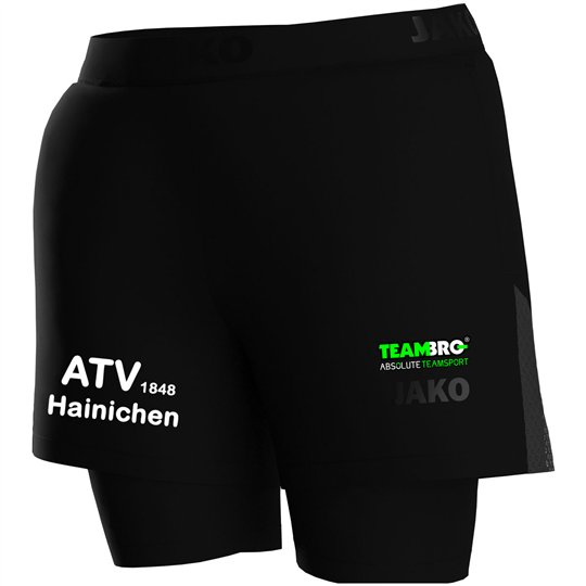 ATV 1848 Hainichen Damen 2-in-1 Short Power schwarz