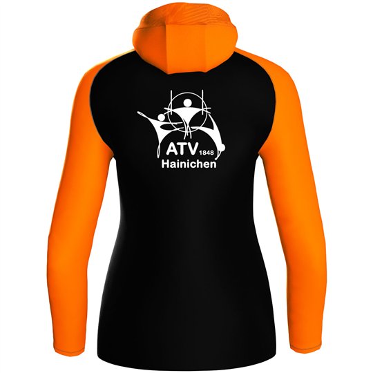 ATV 1848 Hainichen Damen Kapuzenjacke Iconic  schwarz/neonorange