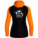 ATV 1848 Hainichen Damen Kapuzenjacke Iconic  schwarz/neonorange