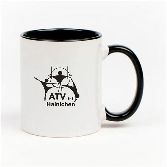 ATV 1848 Hainichen Tasse schwarz/weiss