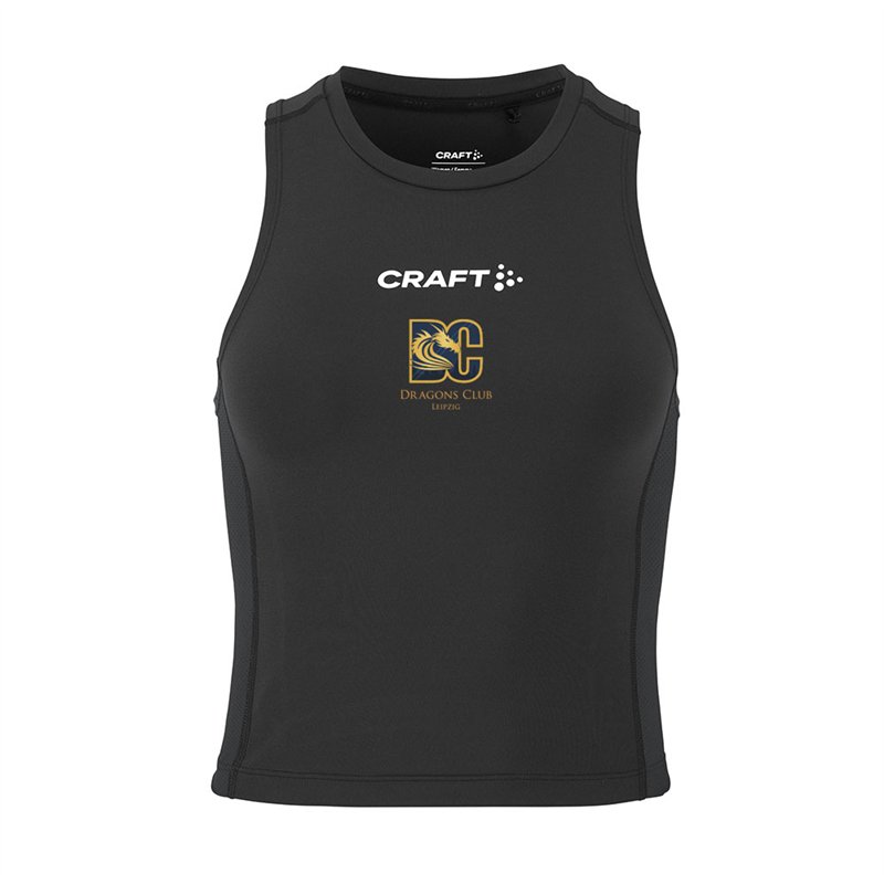 Dragons Club Leipzig Rush 2.0 Crop Singlet W Black