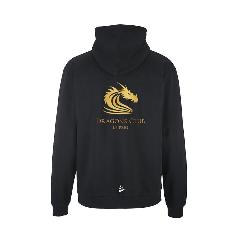 Dragons Club Leipzig Community 2.0 Logo FZ Hoodie M Black