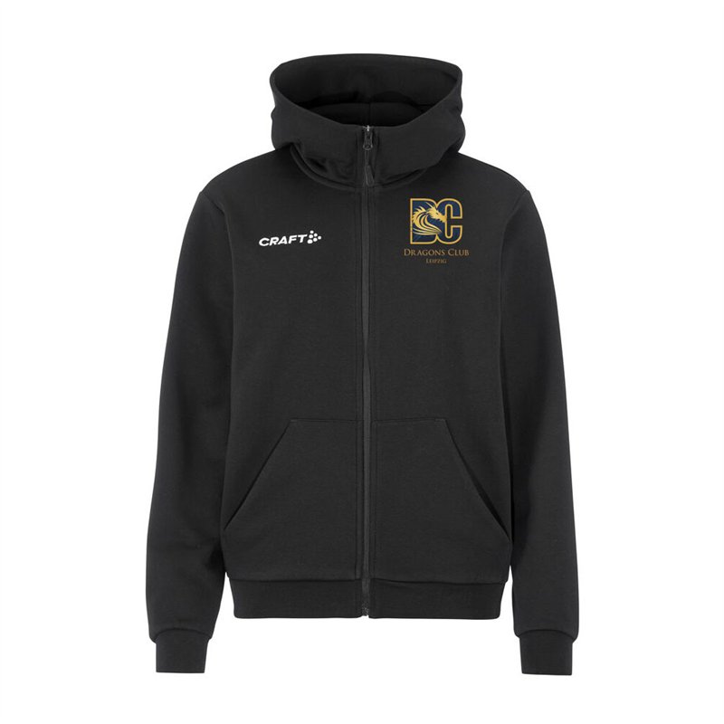Dragons Club Leipzig Community 2.0 Logo FZ Hoodie W Black