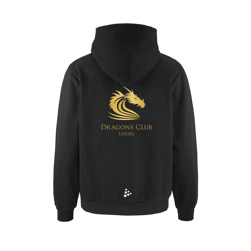 Dragons Club Leipzig Community 2.0 Logo FZ Hoodie W Black