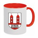 SG Motor Wilsdruff Fußball Tasse  rot/weiss
