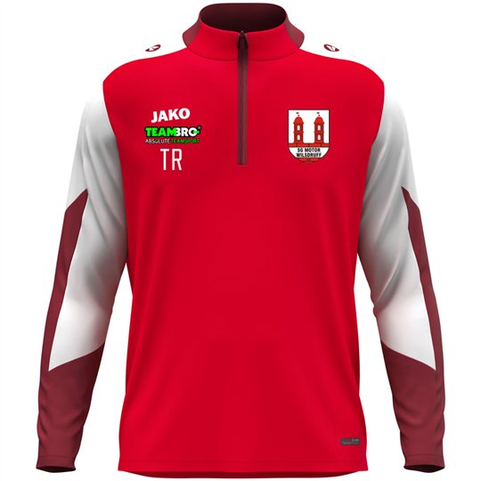 SG Motor Wilsdruff Fußball Zip Top Unisex rot/weiss