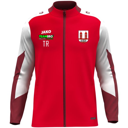 SG Motor Wilsdruff Fußball Polyesterjacke Unisex rot/weiss