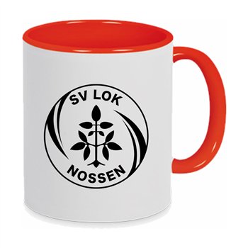 SV Lok Nossen Tasse  rot/weiß