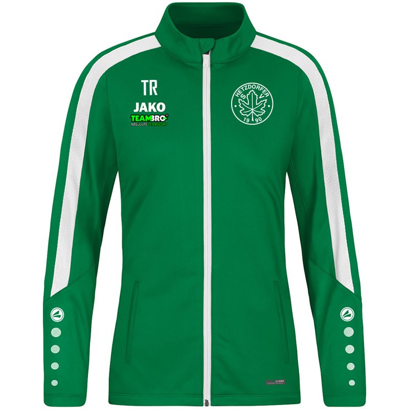 Hetzdorfer SV Damen Polyesterjacke grün