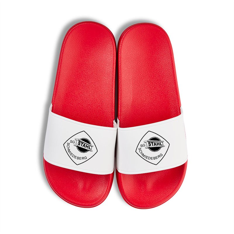 SG Stahl Schmiedeberg Badeschuhe rot/weiss