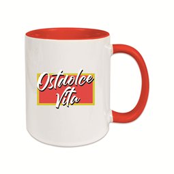 Ostdolce Vita Tasse rot/weiß